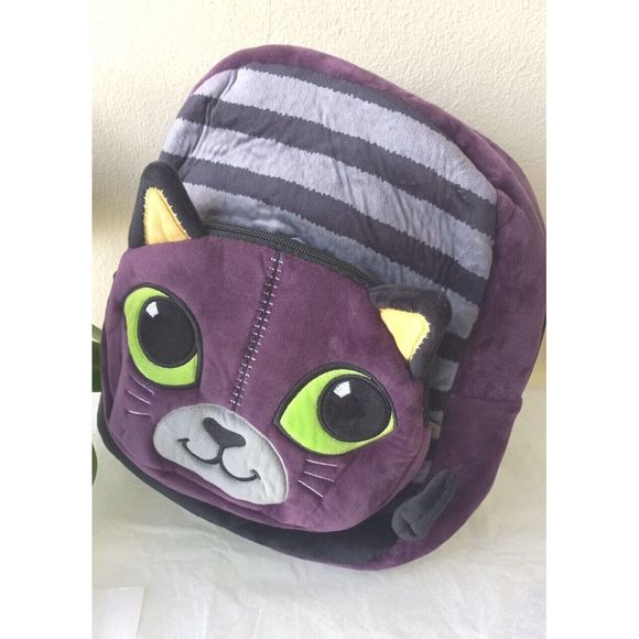 Purple Plush Bagpack color purple‎ for kiddos - Picture 9 of 12